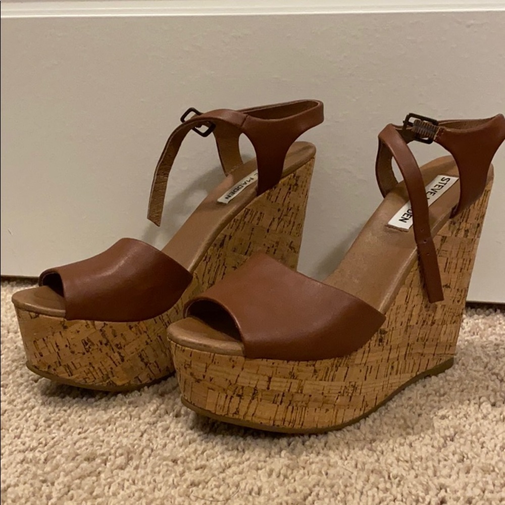 Steve Madden Cork Wedges
